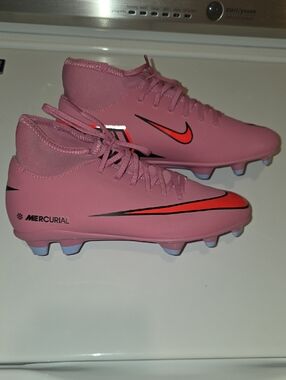Nike Pink & Red Mercurial Soccer Cleats